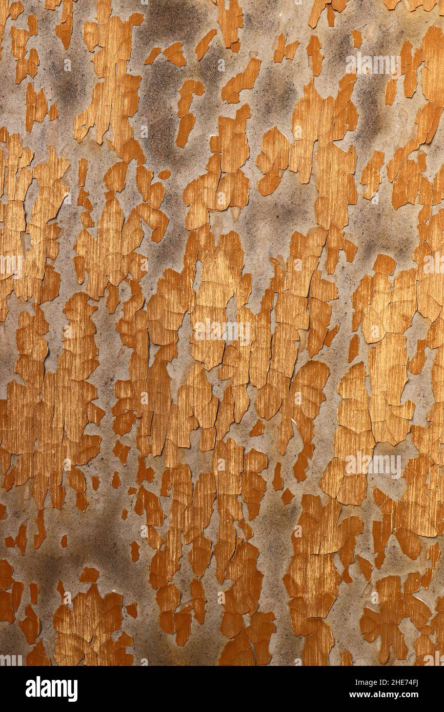 Plâtre abîmé, fissuré et écaillé - texture grunge Banque D'Images