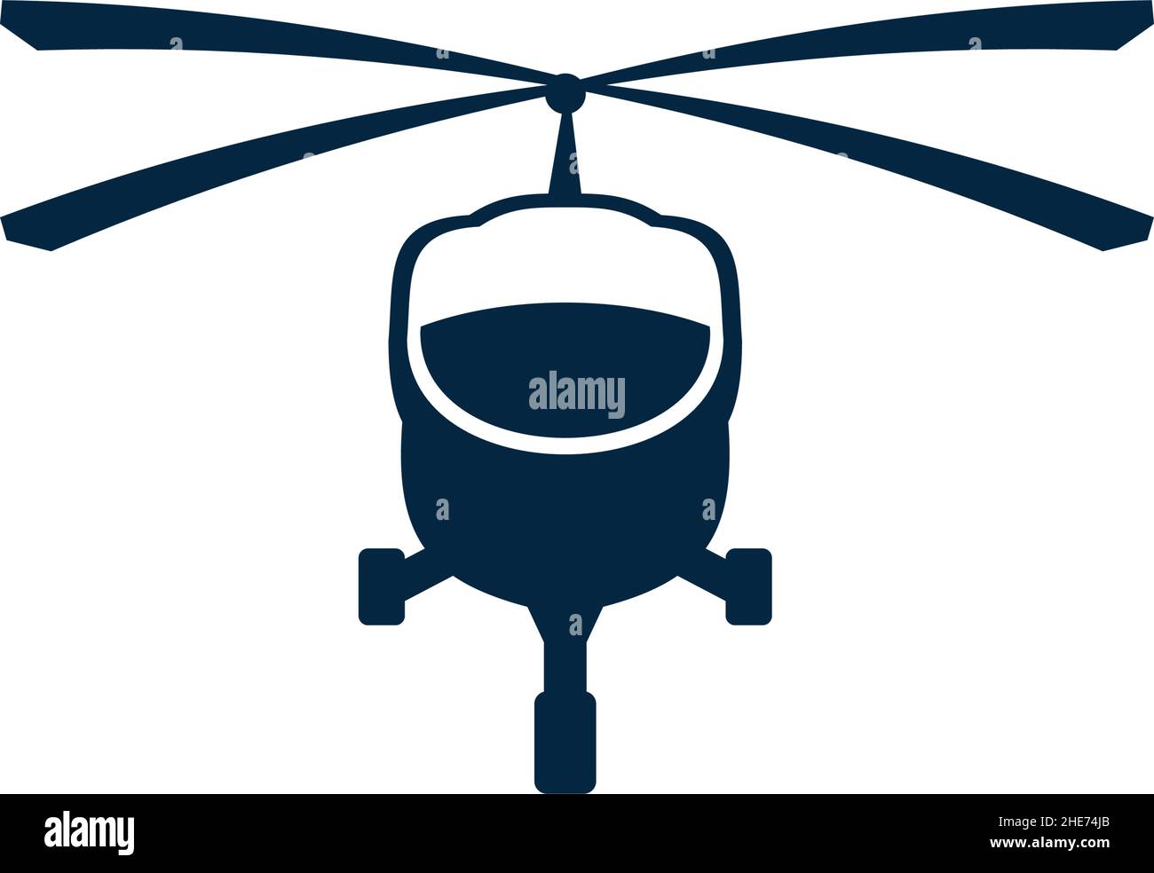 Design du logo vecteur de l'école de vol hélicoptère Illustration de Vecteur