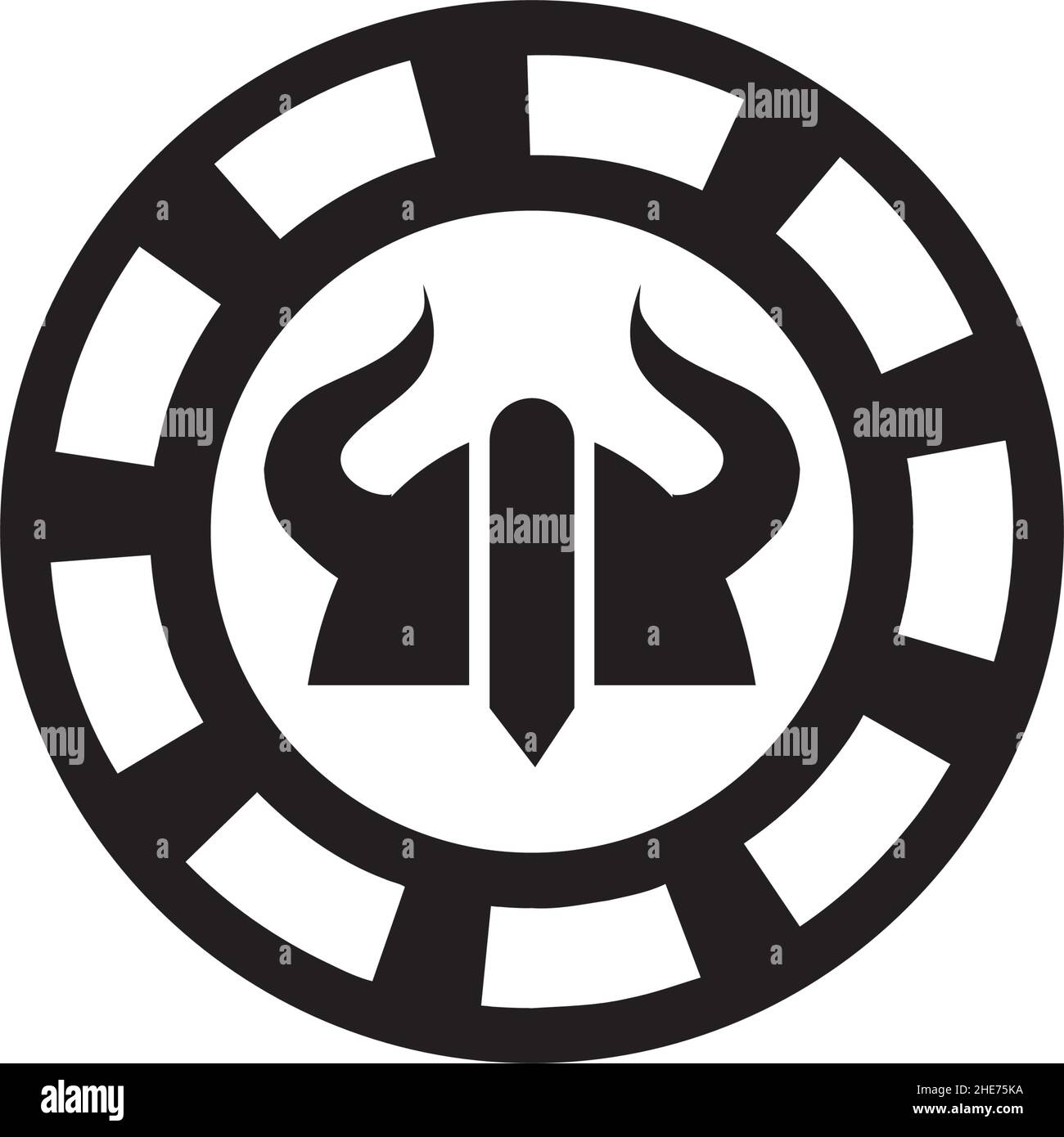 Viking film film société de production vecteur logo design Illustration de Vecteur