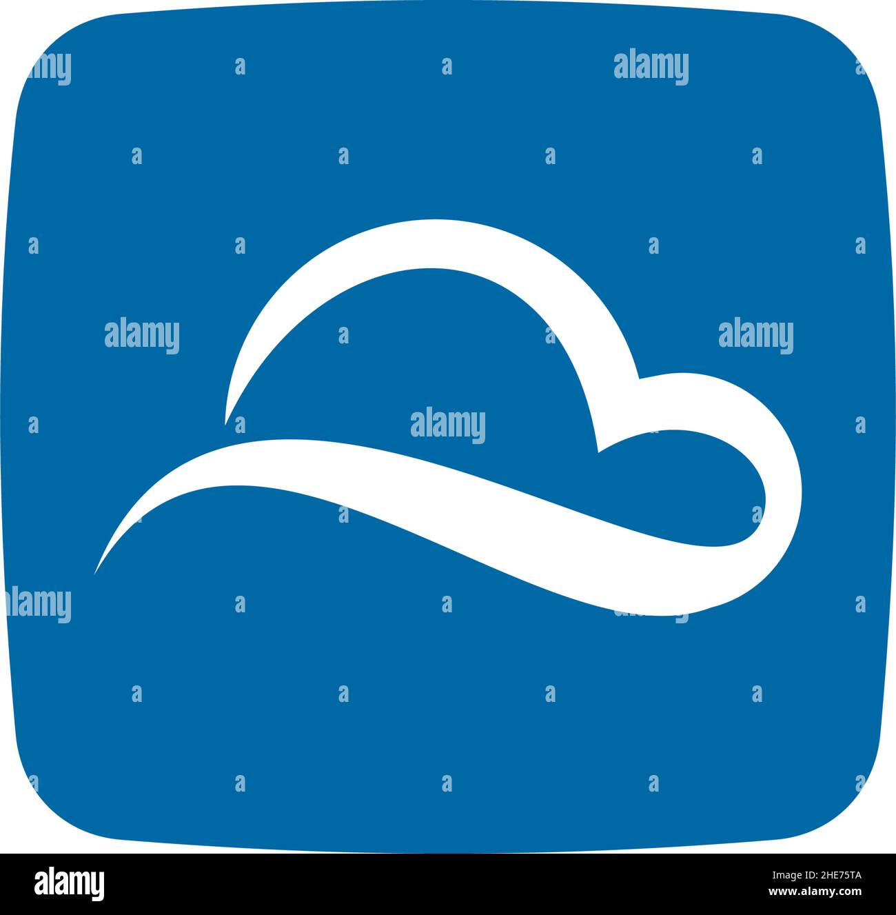 Logo vectoriel de la société de services de données Home Cloud Illustration de Vecteur