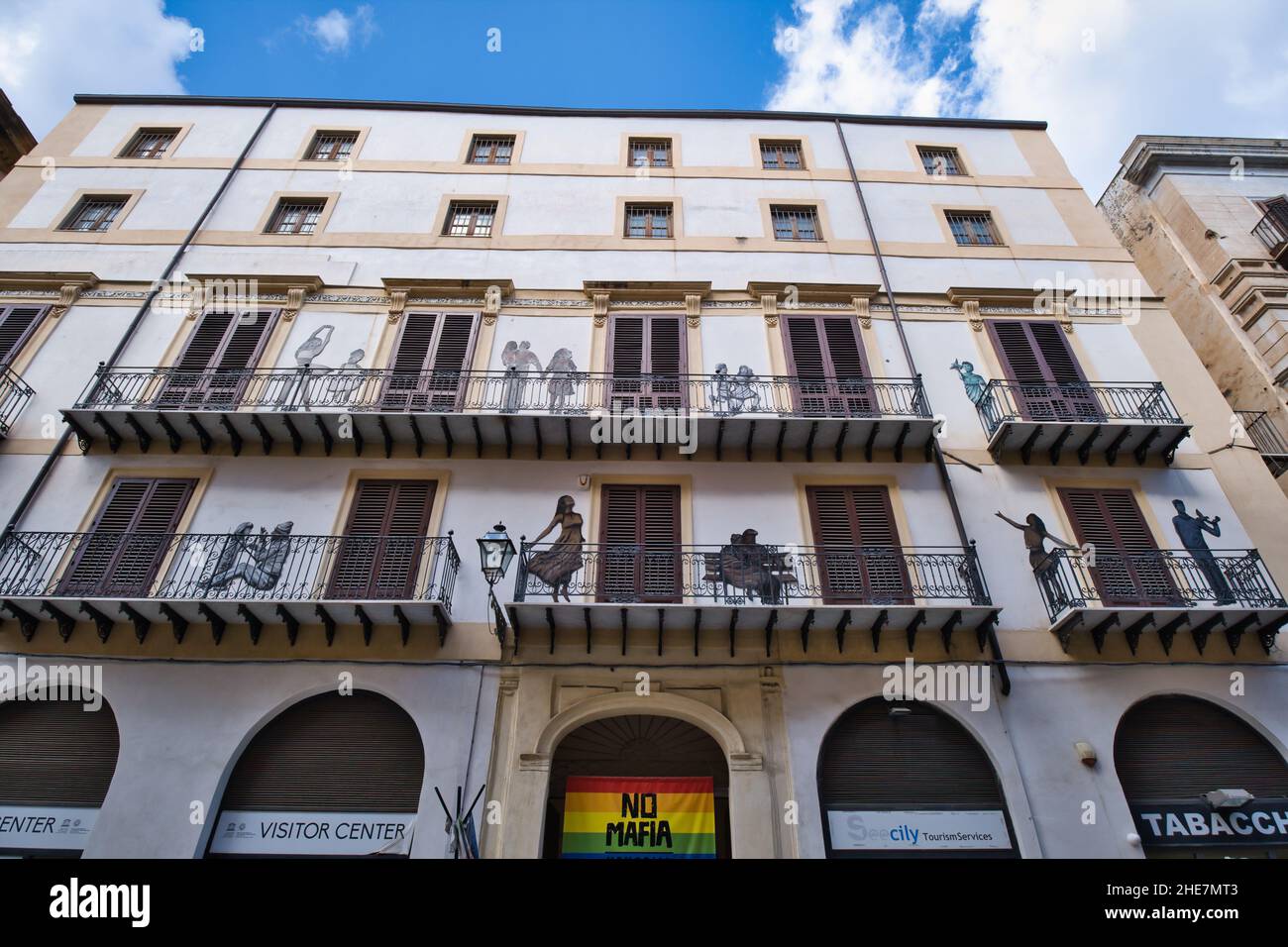 Vue sur la façade du musée No Mafia Memorial Banque D'Images