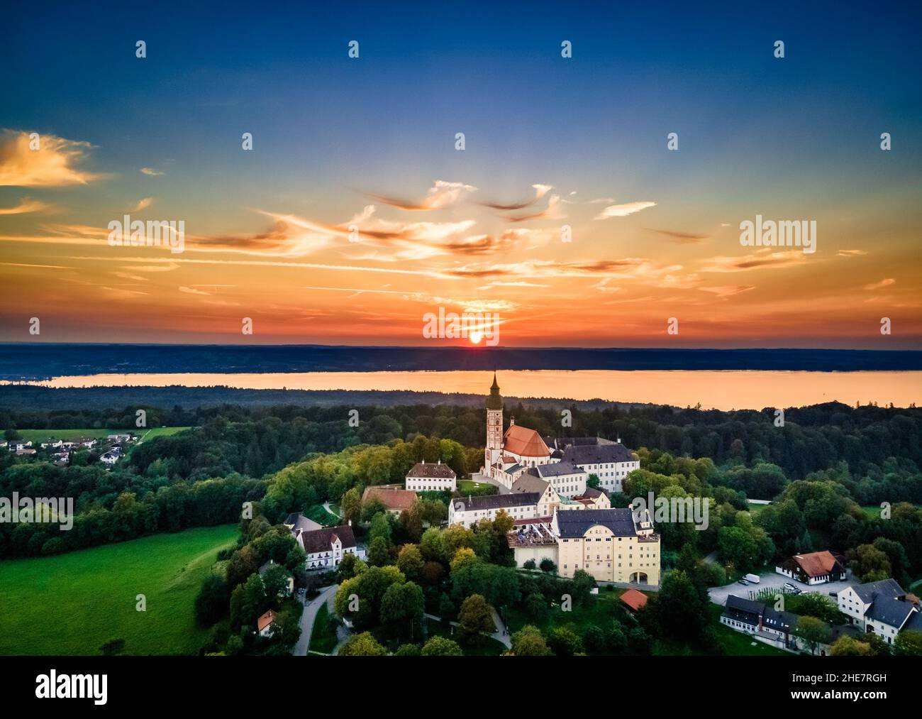 Monastère d'Andechs en haute-Bavière Banque D'Images