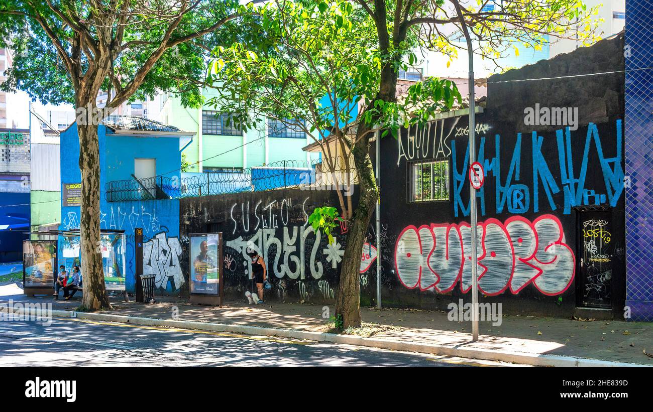 La Batman Alley.Le Beco de Batman est un lieu célèbre et une attraction touristique majeure de la ville. jan.9, 2022 Banque D'Images