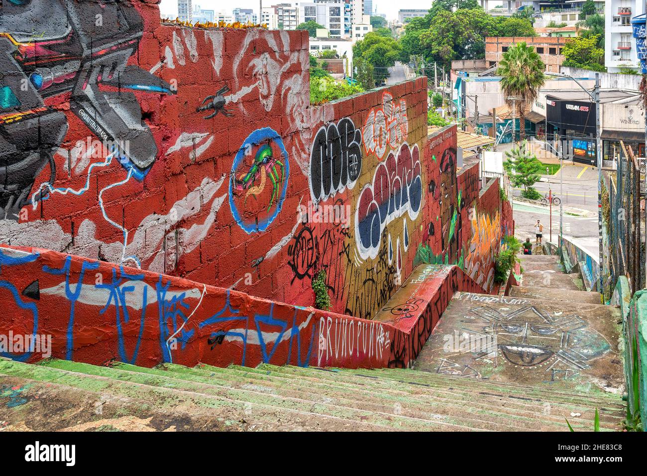 La Batman Alley.Le Beco de Batman est un lieu célèbre et une attraction touristique majeure de la ville. jan.9, 2022 Banque D'Images