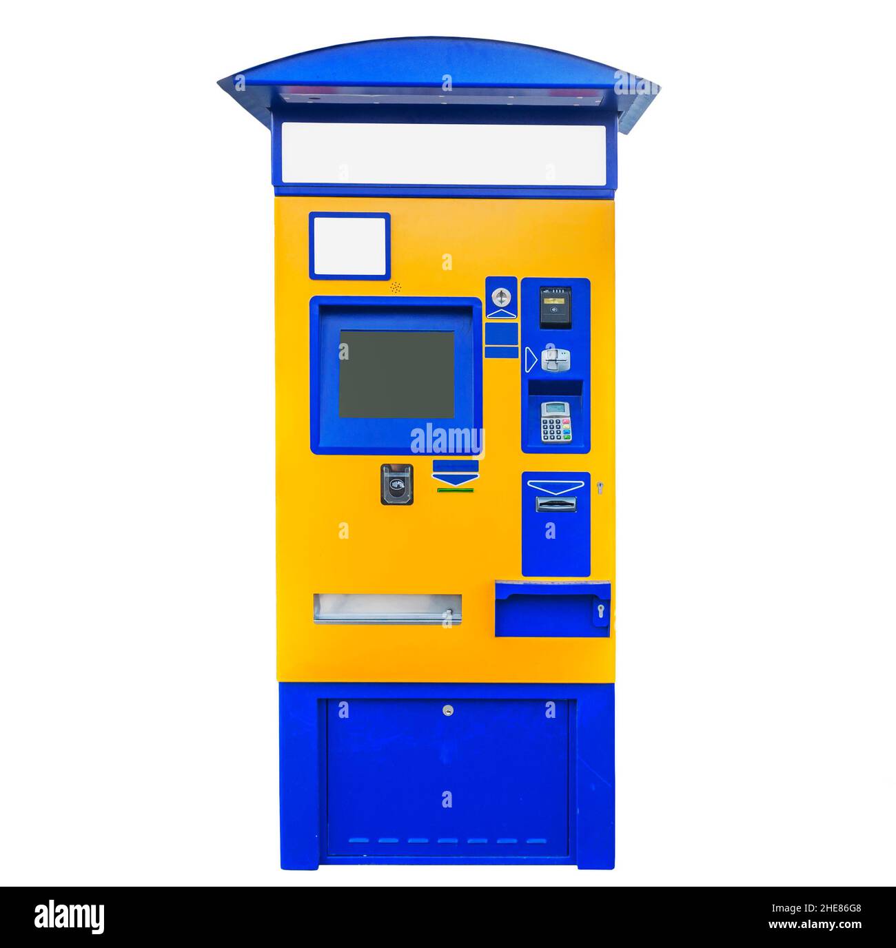 Bus, tram et gare pour l'achat de billets Banque D'Images