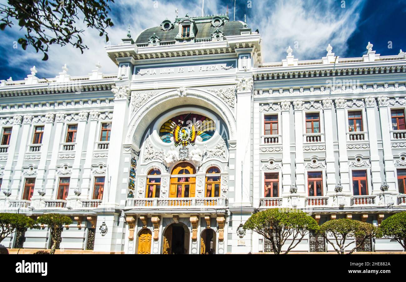 Palais du gouvernement de Chuquiasca, sucre, Bolivie Banque D'Images