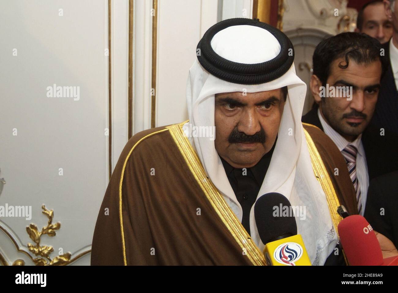 Vienne, Autriche.31 décembre 2010.Visite d'État de l'émir du Qatar à la Hofburg à Vienne.La photo montre l'émir du Qatar, Sheikh Hamad bin Khalifa al-Thani Banque D'Images