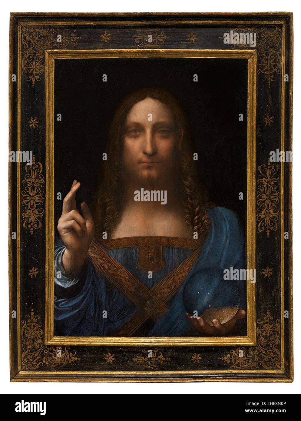 Salvator mundi Léonard de Vinci. Banque D'Images