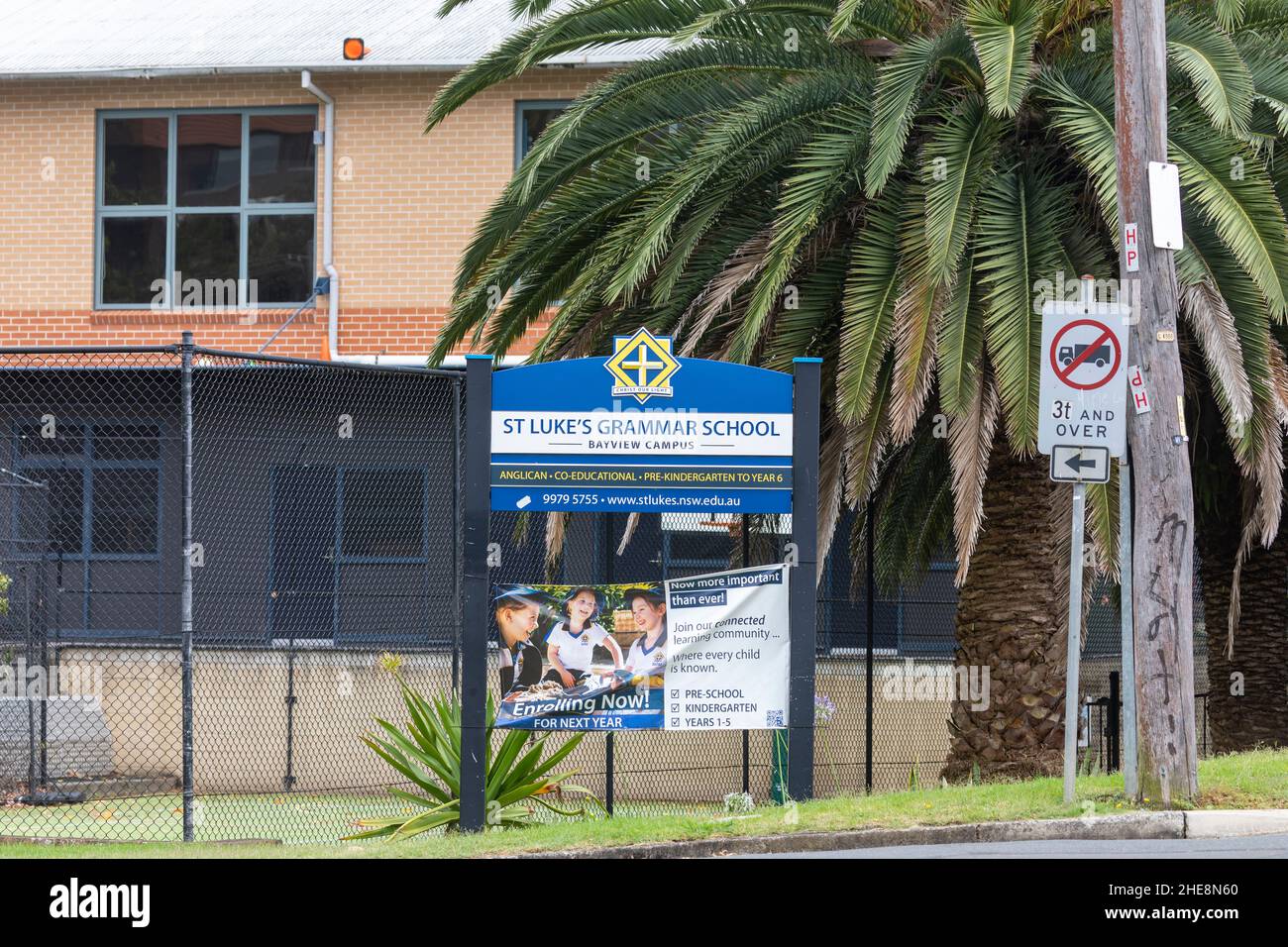 École de grammaire anglicane australienne, école de grammaire St Lukes à Bayview pour les élèves de la maternelle à l'an 6, Sydney, Australie Banque D'Images