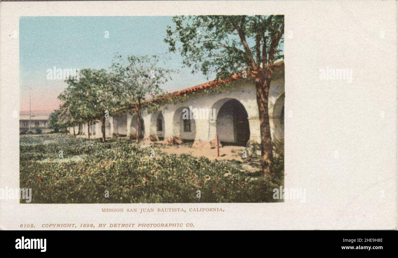 San Juan Bautista CA - Mission San Juan Bautista Banque D'Images