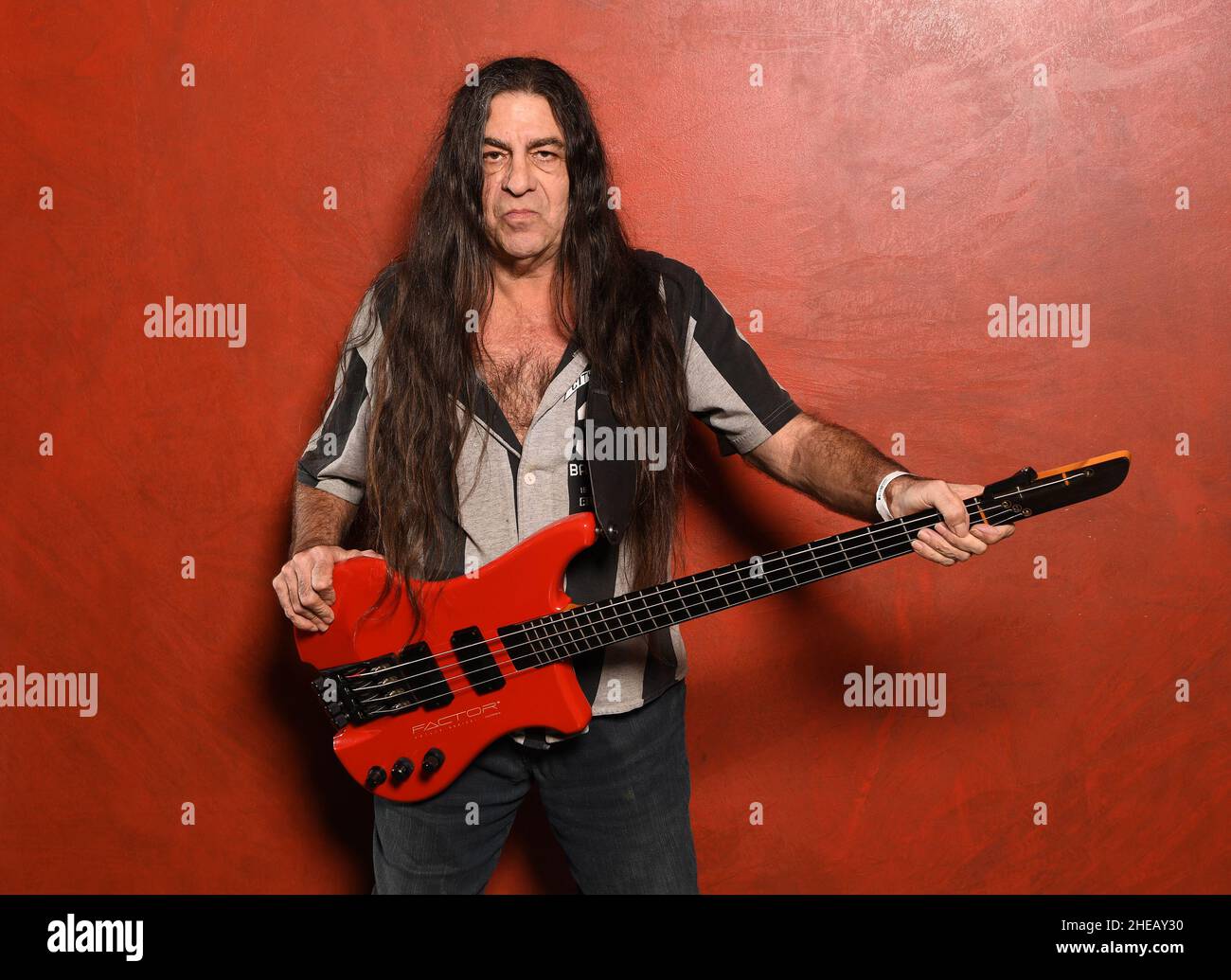 Deerfield Beach.08th janvier 2022.Dave 'The Beast' Spitz pose pour un portrait pendant le Rock 'N' Roll Fantasy Camp aux studios Markee le 8 janvier 2022 à Deerfield Beach, Floride.Crédit : Mpi04/Media Punch/Alamy Live News Banque D'Images Deerfield Beach.08th janvier 2022.Dave 'The Beast' Spitz pose pour un portrait pendant le Rock 'N' Roll Fantasy Camp aux studios Markee le 8 janvier 2022 à Deerfield Beach, Floride.Crédit : Mpi04/Media Punch/Alamy Live News Banque D'Images