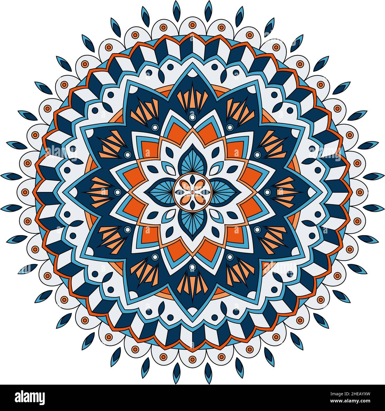 Motif floral de couleur, illustration vectorielle Illustration de Vecteur