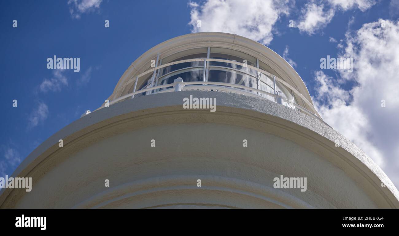 Gros plan sur le phare de Rottnest Island Banque D'Images