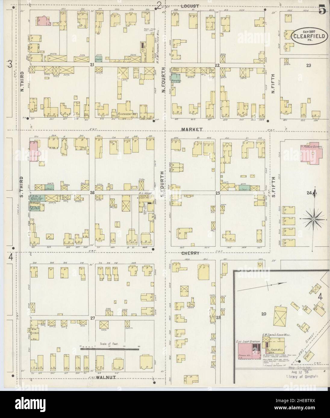 Mappa di clearfield Banque de photographies et d’images à haute