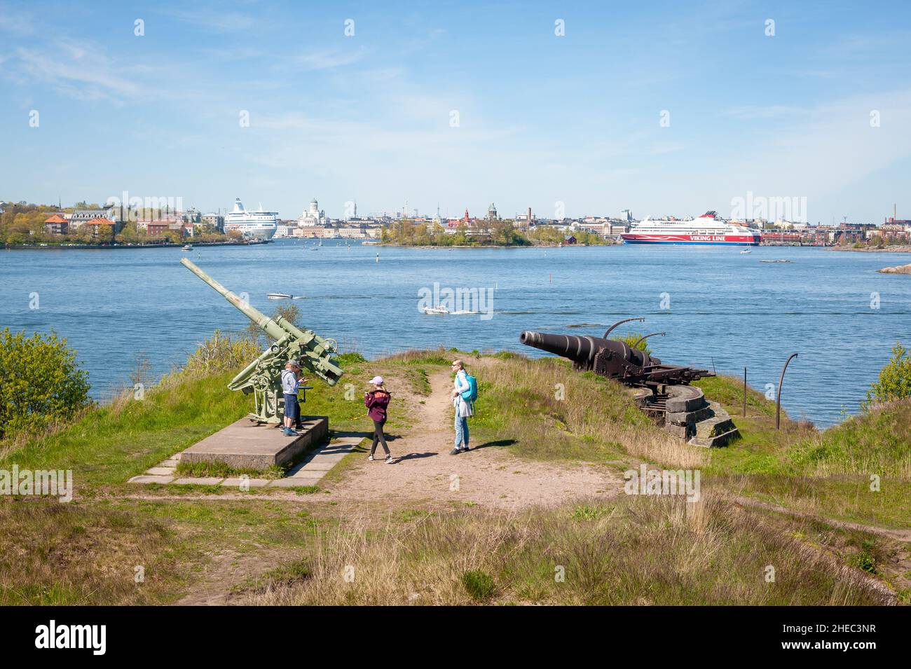 Printemps dans la forteresse de la mer de Suomenlinna, Helsinki, Finlande Banque D'Images