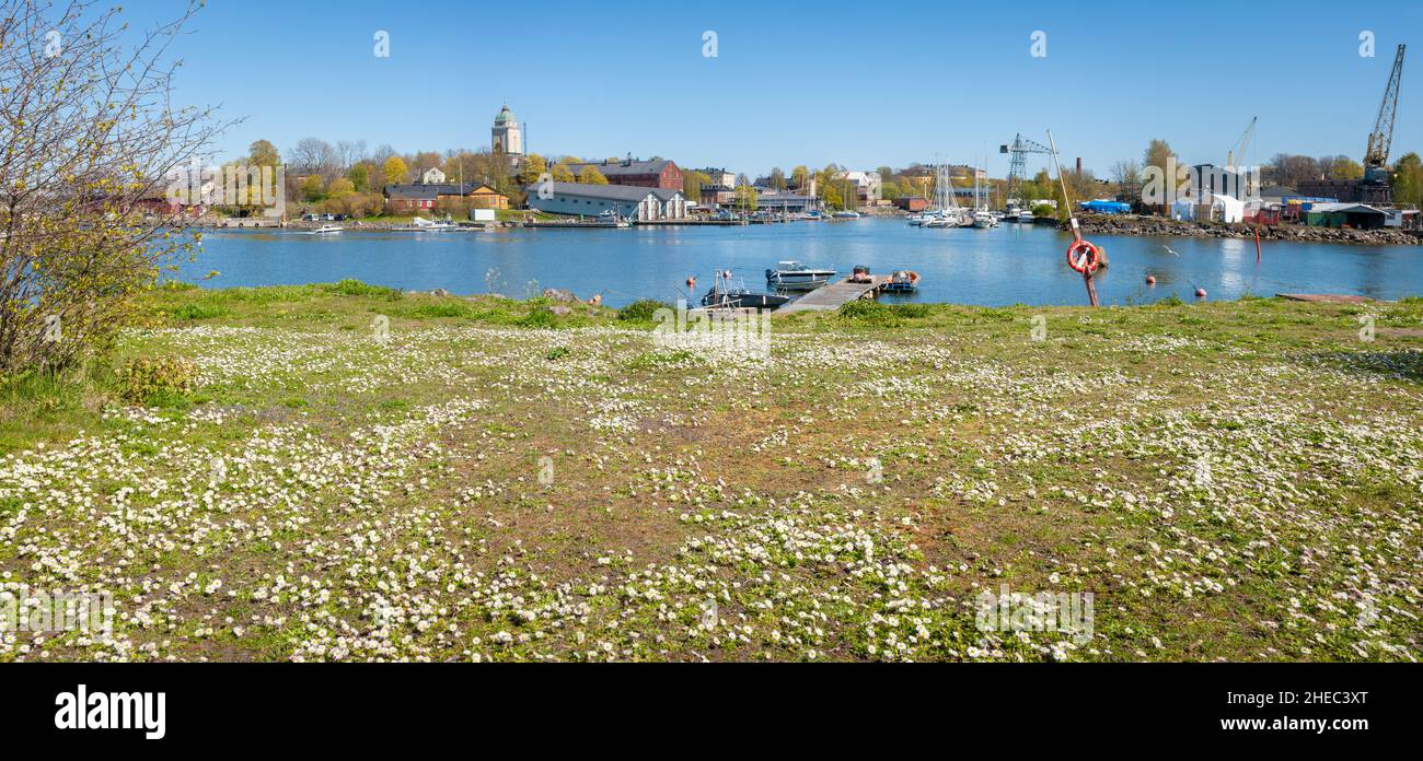 Printemps dans la forteresse de la mer de Suomenlinna, Helsinki, Finlande Banque D'Images