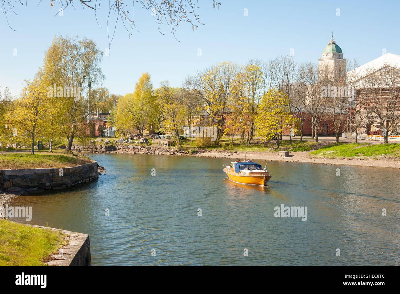 Printemps dans la forteresse de la mer de Suomenlinna, Helsinki, Finlande Banque D'Images