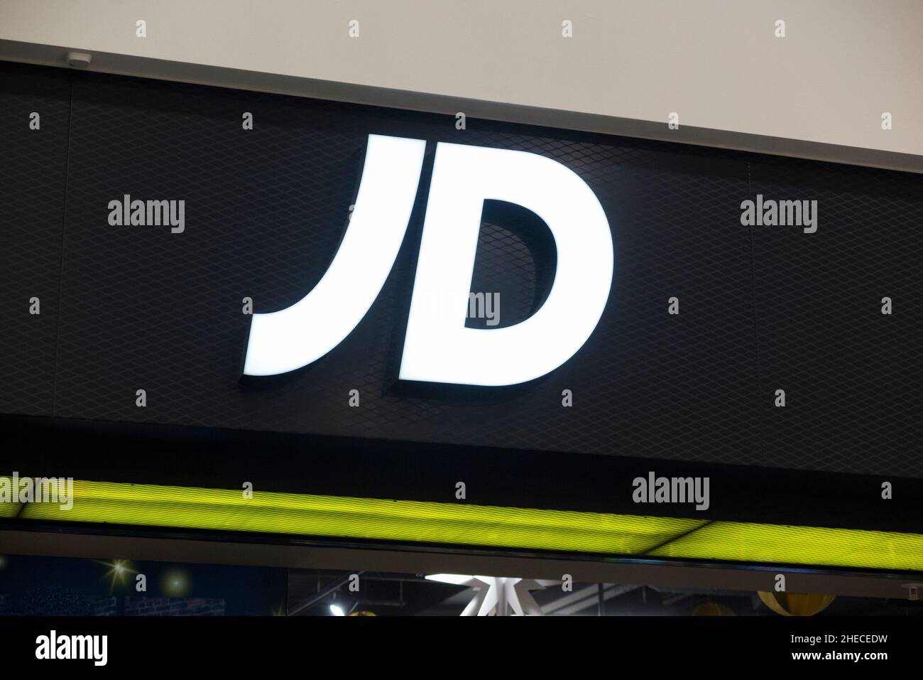 Boutique JD Sports / magasin de détail en bord de l'air au terminal nord de l'aéroport de Gatwick.Londres.ROYAUME-UNI.(128) Banque D'Images