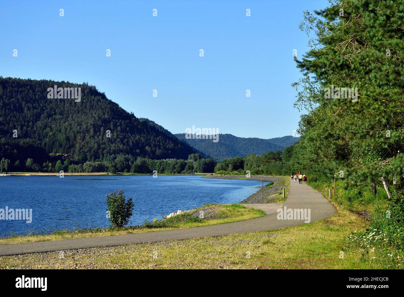 France, Vosges, celles sur Plaine, lac de la Plaine Photo Stock - Alamy
