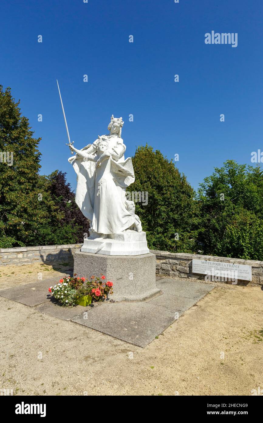France, Vosges, Domremy la Pucelle, lieu de naissance de Jeanne d'Arc, mémorial de guerre Banque D'Images