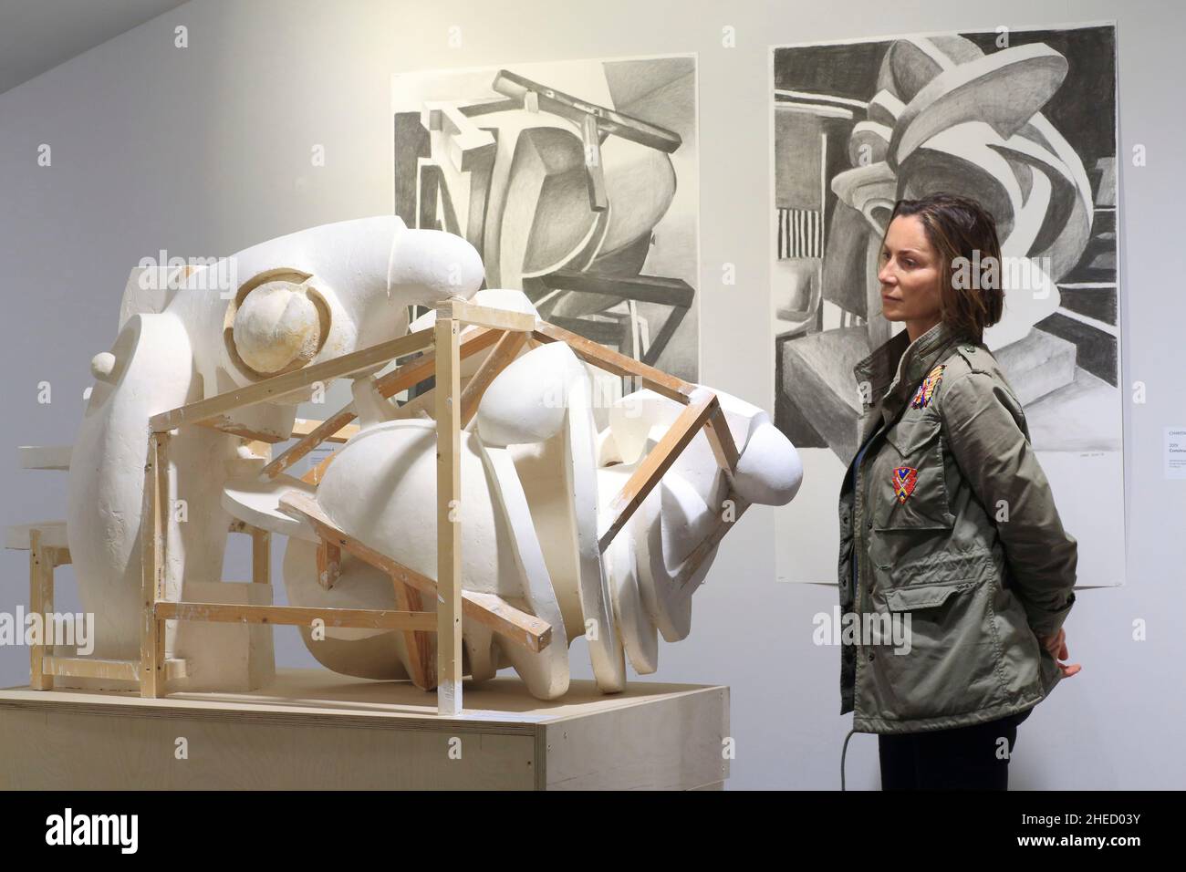 Belgique, Flandre Occidentale, Koksijde, Saint Idesbald (Sint Idesbald), musée Paul Delvaux, exposition de l'artiste Chantal Grard Banque D'Images