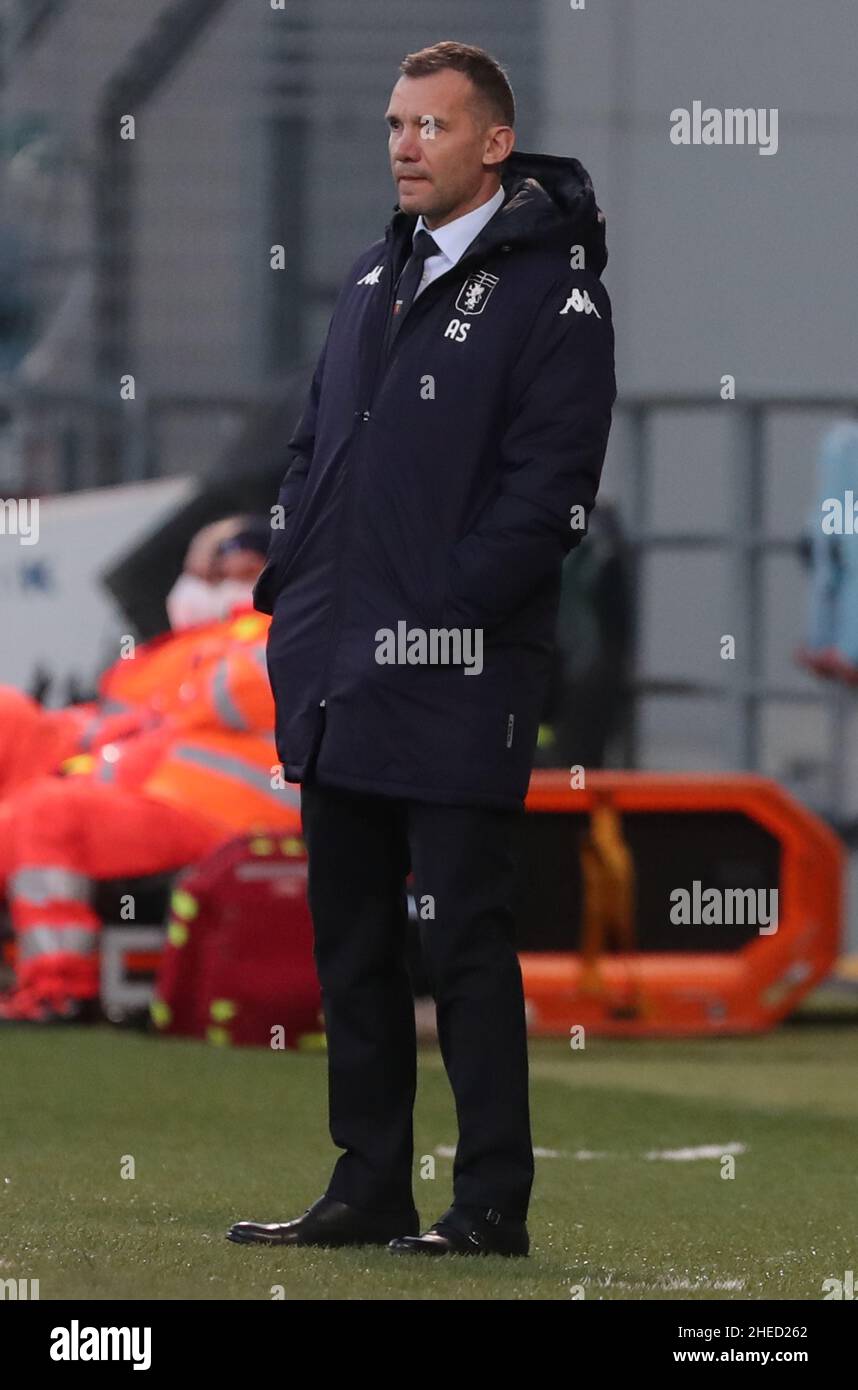 Andriy Shevchenko (Genoa F.c.) pendant la Ligue italienne de championnat de football A TIM 2021/2022- Sassuolo u.s. vs.Gênes f.c. au stade “Mapei” - Janu Banque D'Images