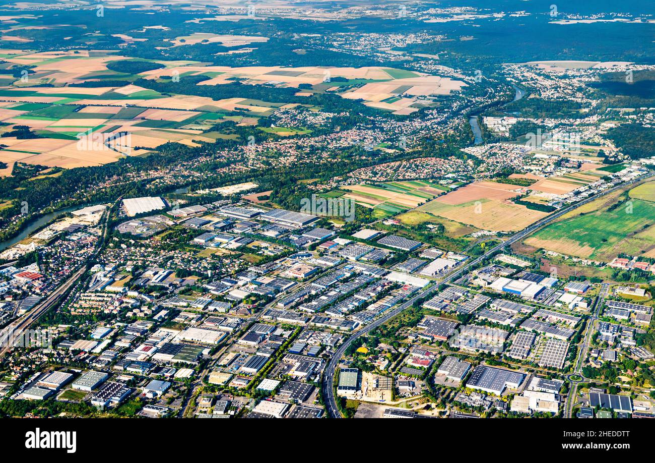 Parc industriel de l'Oise en France Banque D'Images