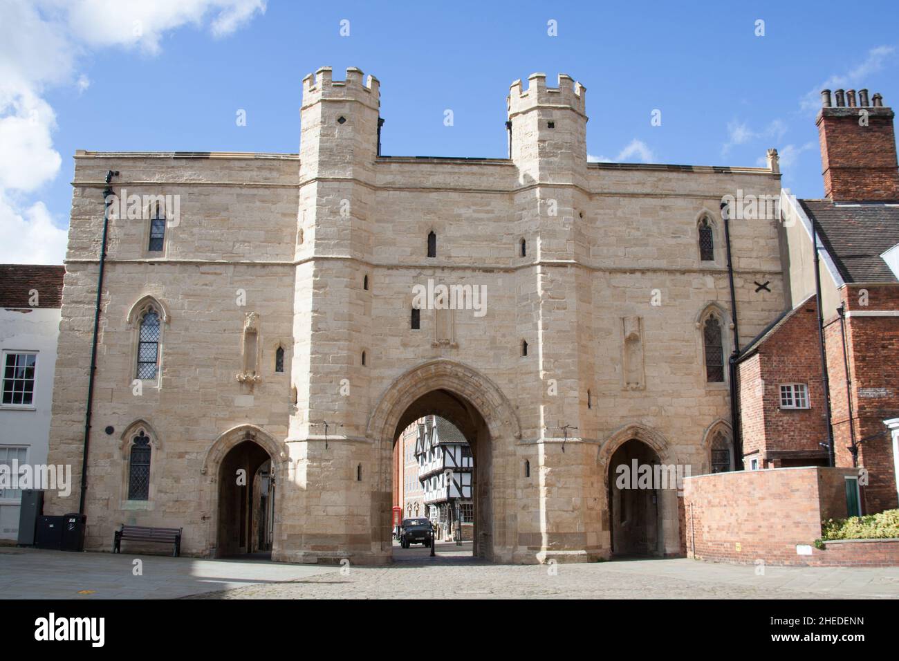 La porte de l'Échiquier à la cathédrale de Lincoln au Royaume-Uni Banque D'Images