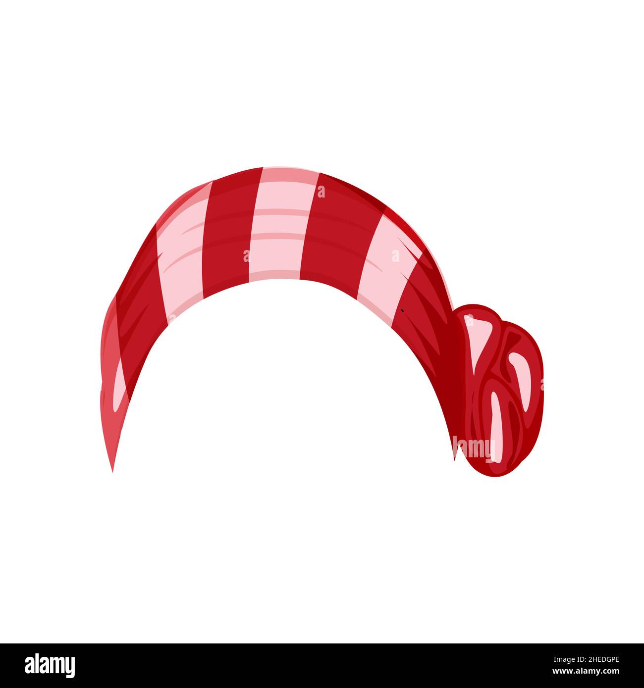 Illustration vectorielle de bandana de cheveux rouge pour femmes Illustration de Vecteur