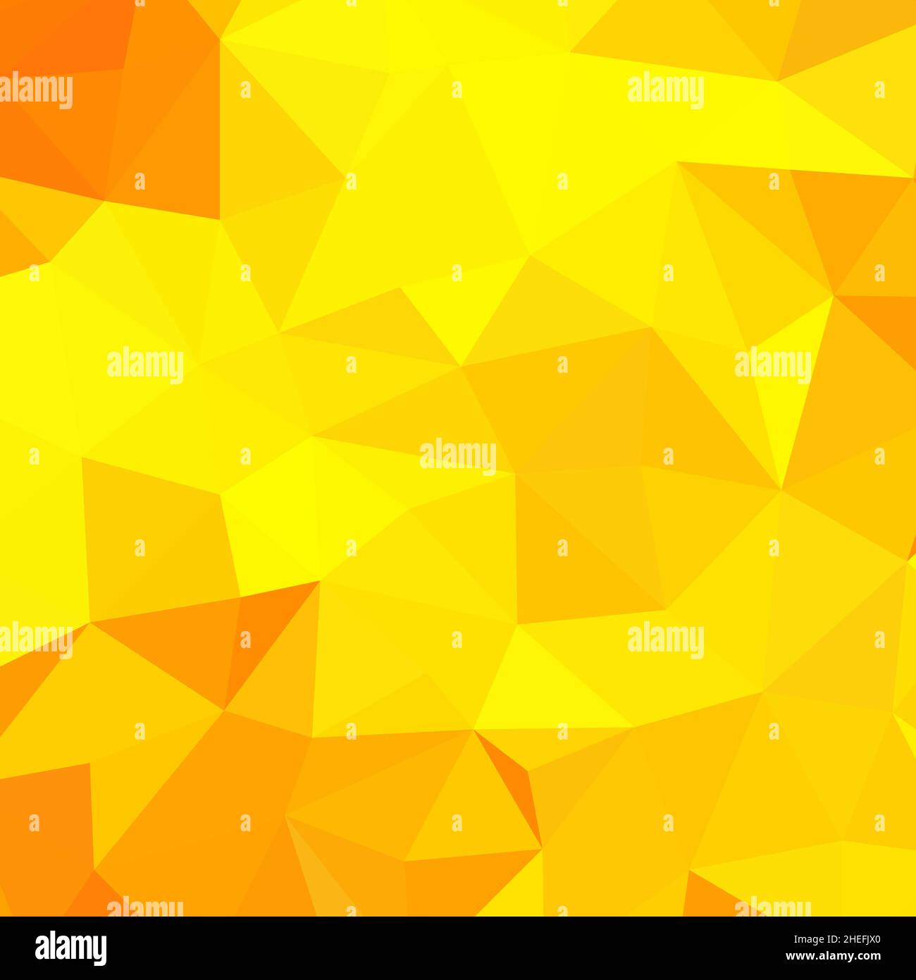 Arrière-plan triangulaire jaune vectoriel abstrait. Style polygonal Banque D'Images