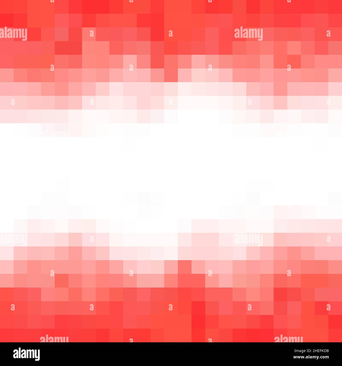arrière-plan de pixel rouge. illustration vectorielle abstraite Banque D'Images