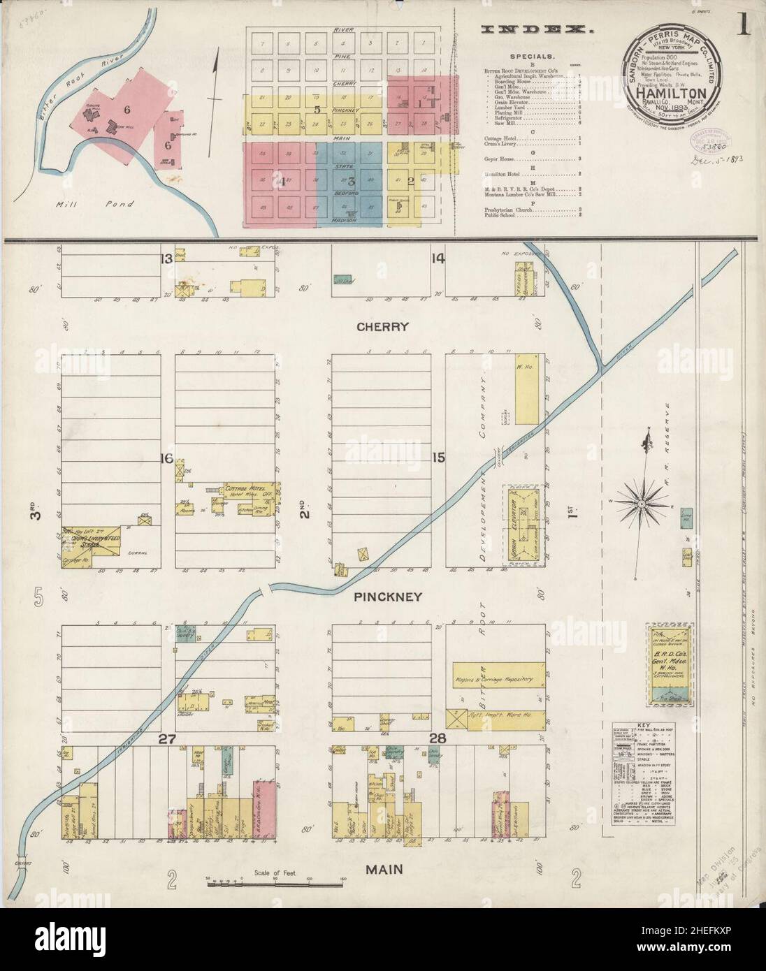 Carte de ravalli montana Banque de photographies et d’images à haute