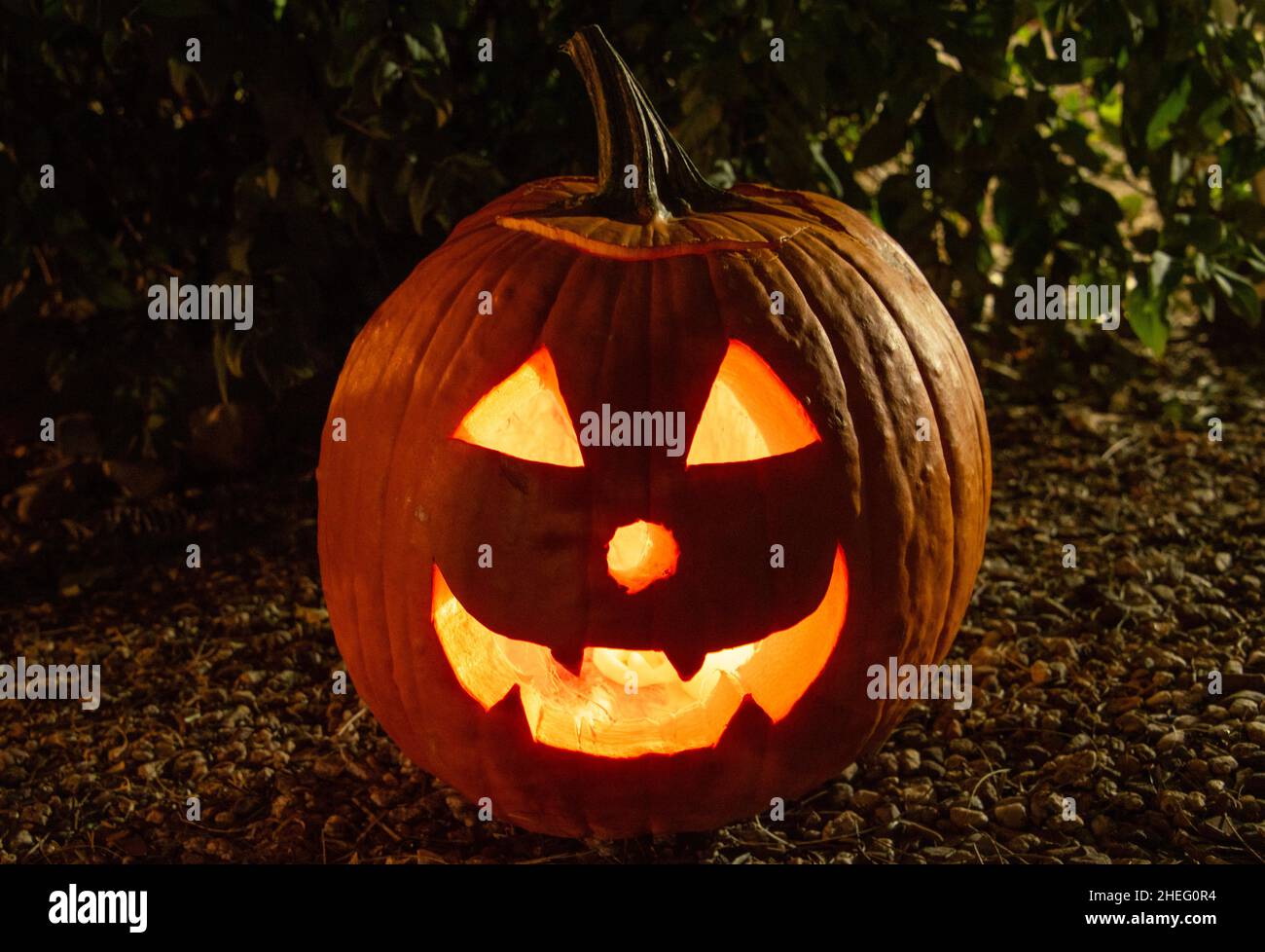 Lanterne Jack o' Halloween Banque D'Images