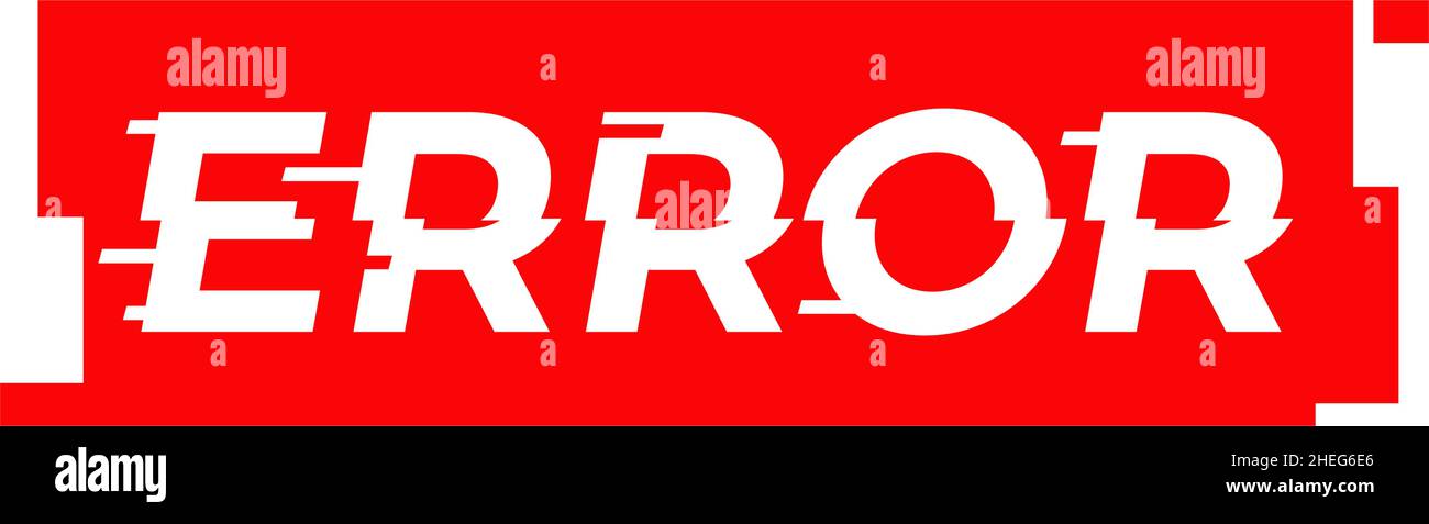 Message d'erreur icône symbole vecteur logo design Illustration de Vecteur