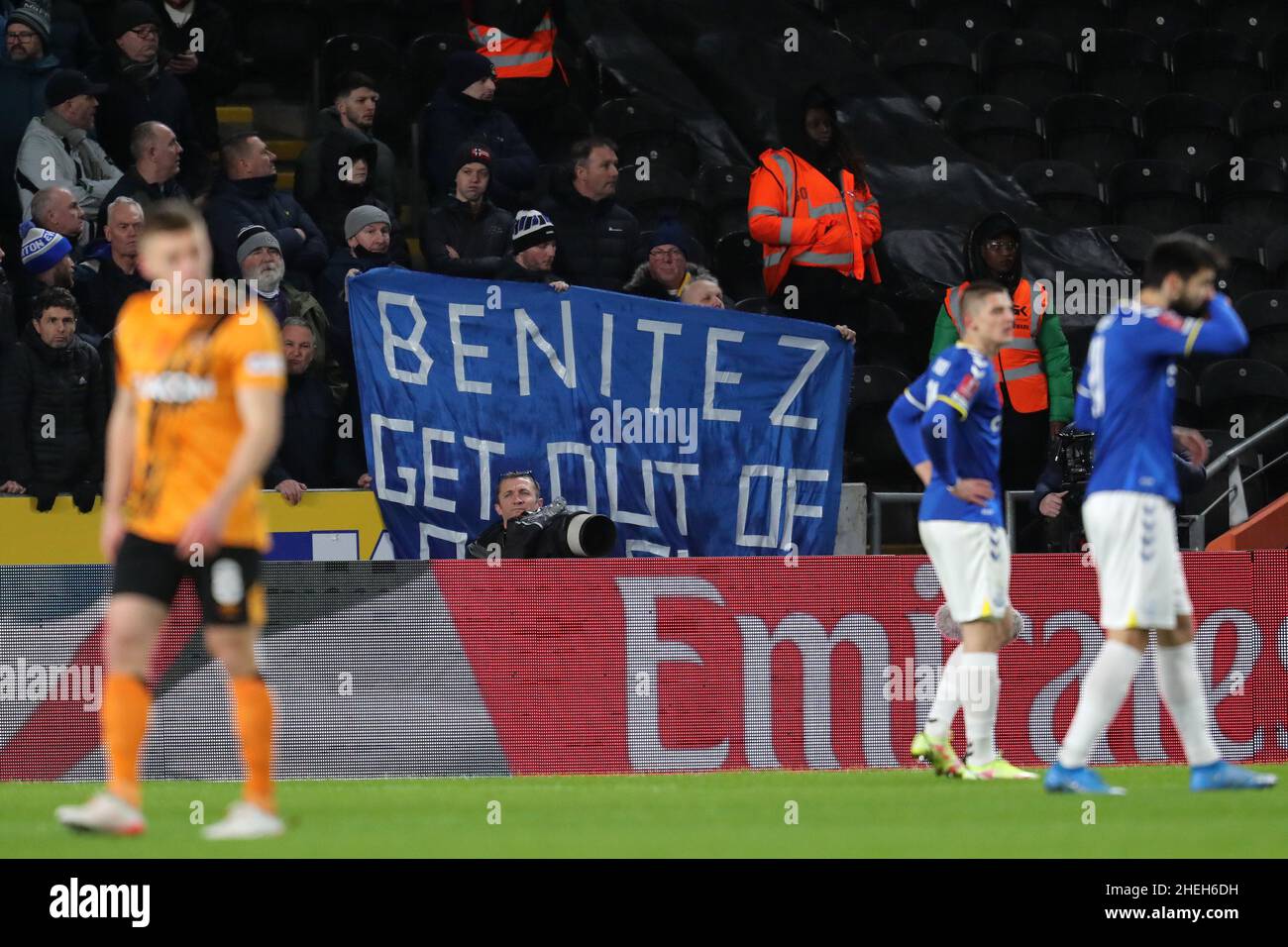 BENITEZ SORTEZ DE NOTRE ENSEIGNE CLUB, HULL CITY FC V EVERTON FC, 2022 Banque D'Images