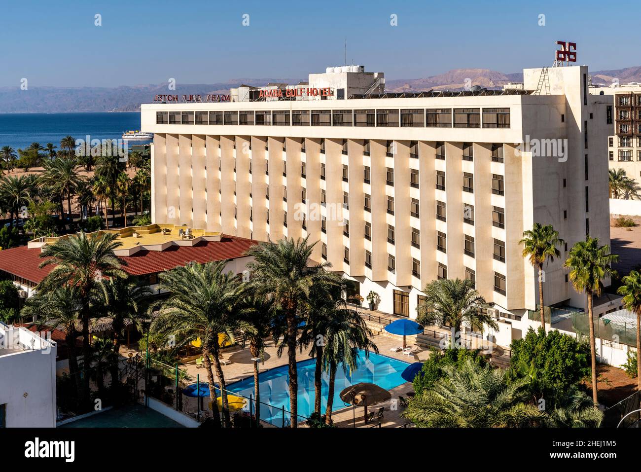 L'Aqaba Gulf Hotel Aqaba, gouvernorat d'Aqaba, Jordanie. Banque D'Images