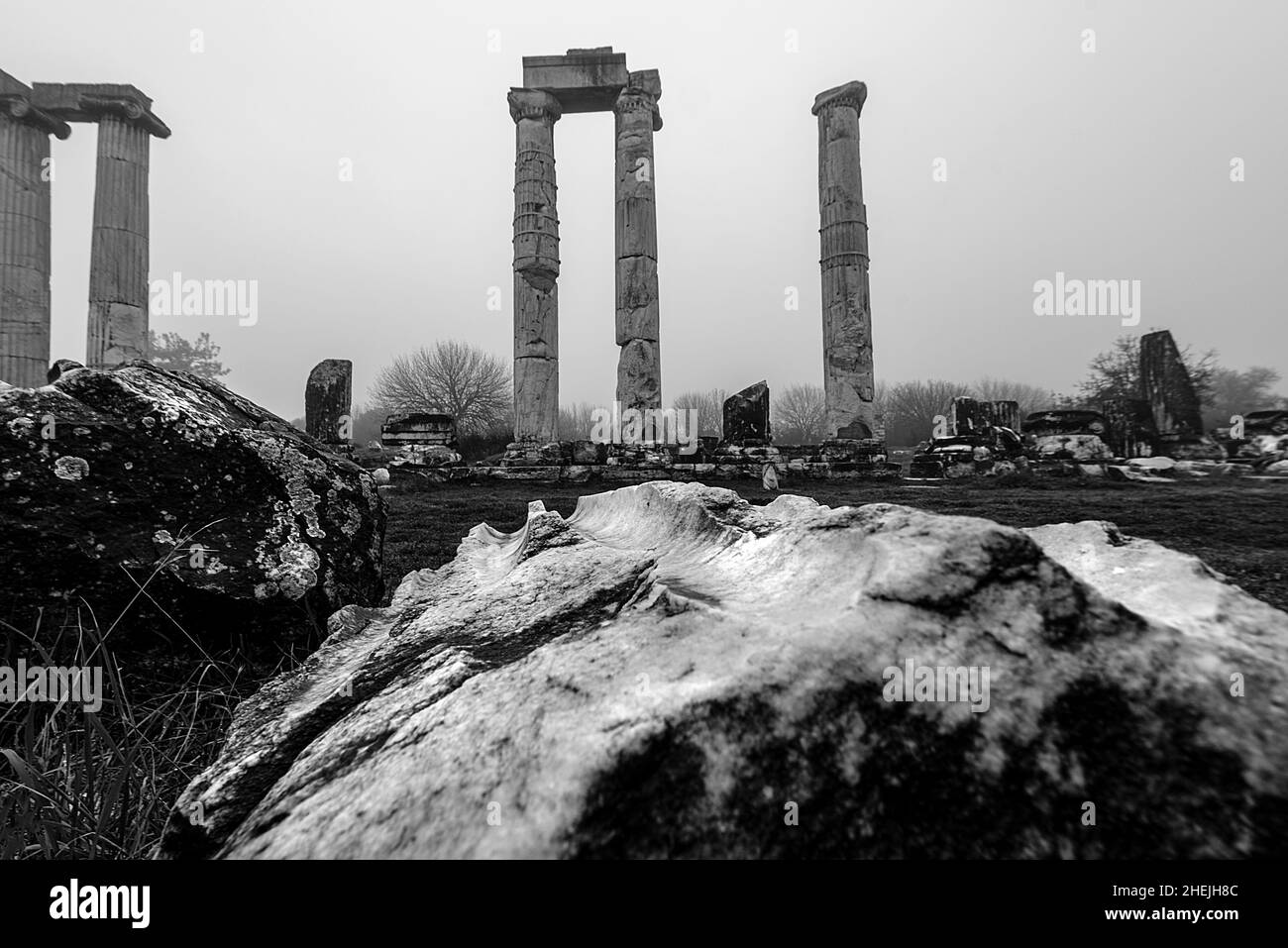 ancienne ville d'aphrodisias le jour des pluies Banque D'Images