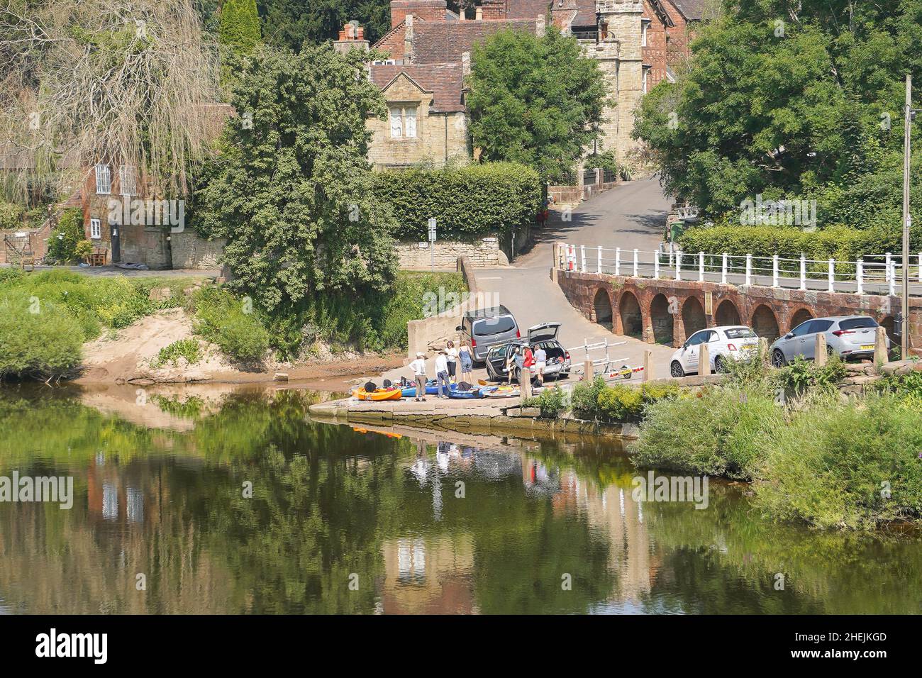 sports nautiques sur la rivière Banque D'Images