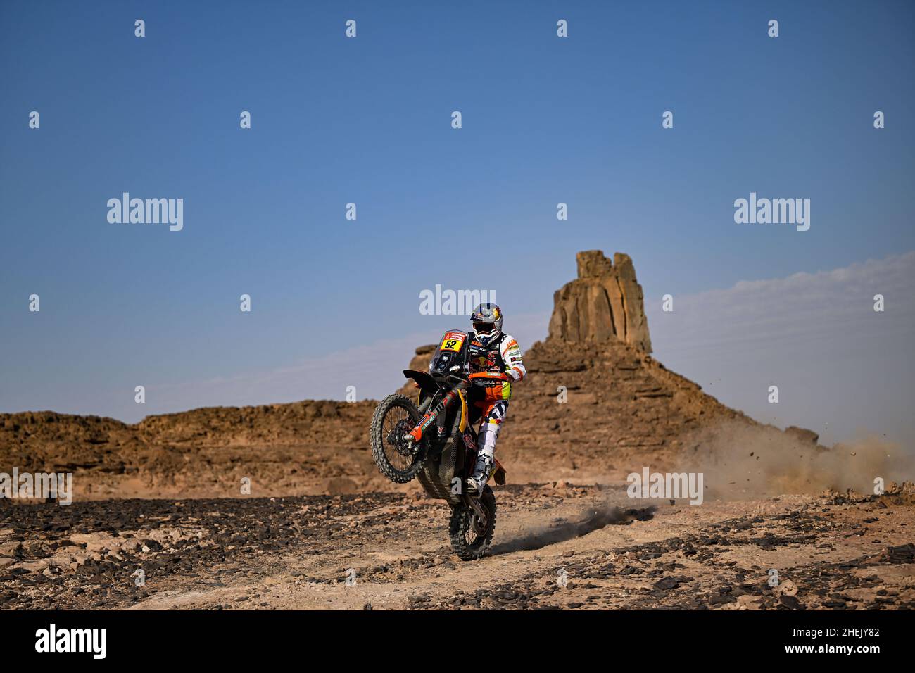 52 Walkner Matthias (aut), Red Bull KTM Factory Racing, KTM 450 Rally Factory Replica, moto, W2RC, action pendant la phase 9 du Dakar 2022 autour de Wadi ad Dawasir, le 11th 2022 janvier à Wadi ad Dawasir, Arabie Saoudite - photo: Gigi Soldano/DPPI/LiveMedia Banque D'Images