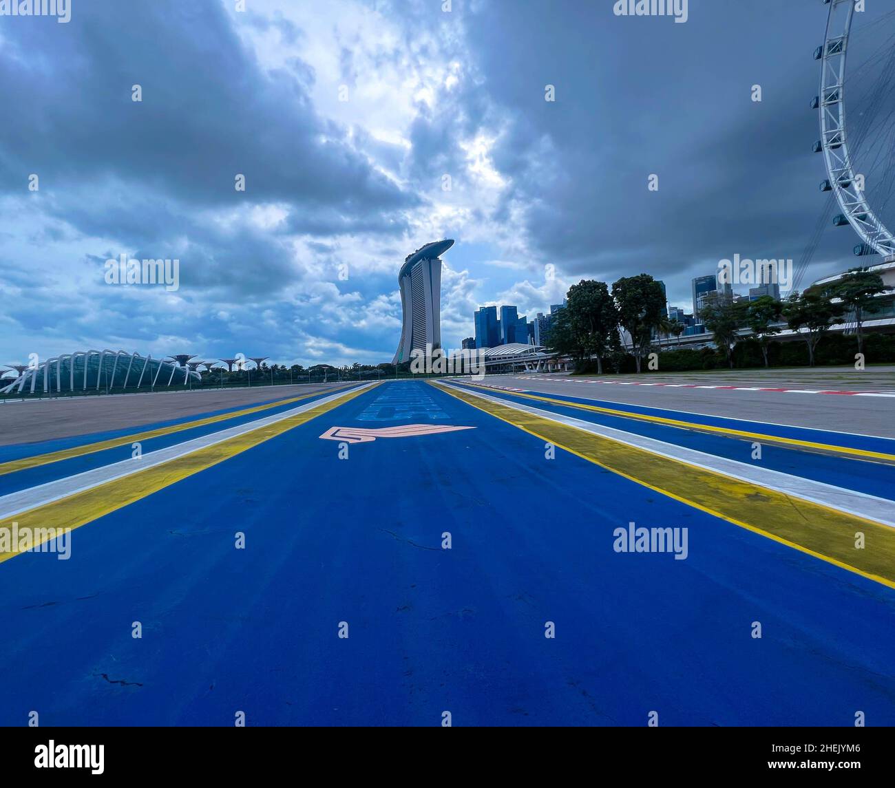 Circuit de course Singapore F1 Banque D'Images
