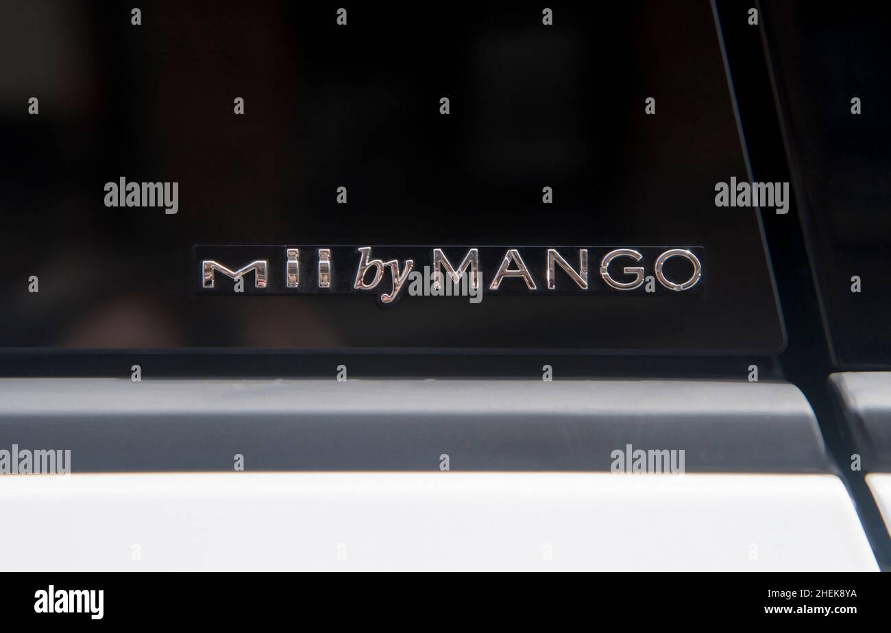 Voiture compacte Mii Mango de 2016 PLACES, édition limitée Banque D'Images