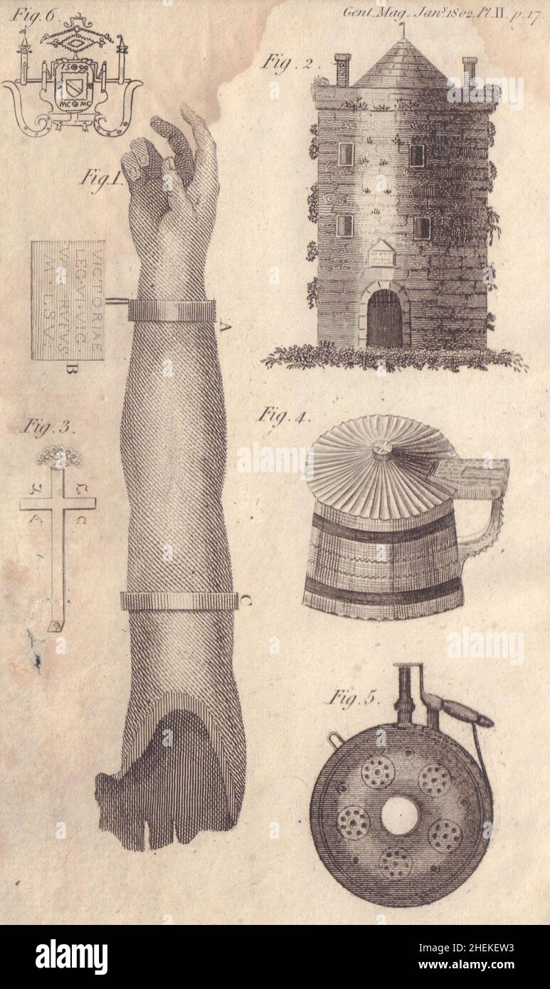 Bras d'argent romain, Butterworth, Lancs.Reginald Tower, Waterford, Irlande 1802 Banque D'Images