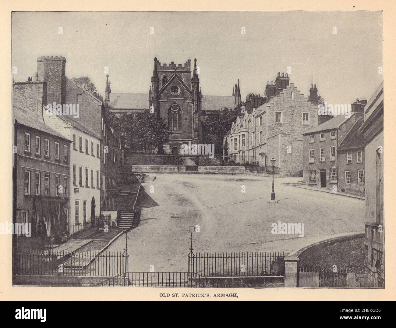 Vieux Saint-Patrick, Armagh.Ireland 1905 photo ancienne d'époque Banque D'Images