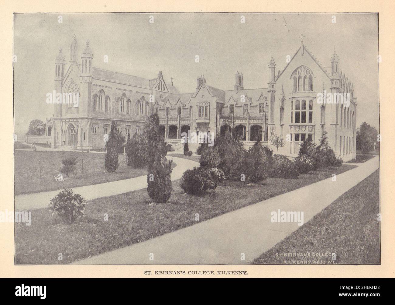 St. Keirnan's College, Kilkenny.Irlande 1905 ancienne image imprimée Banque D'Images