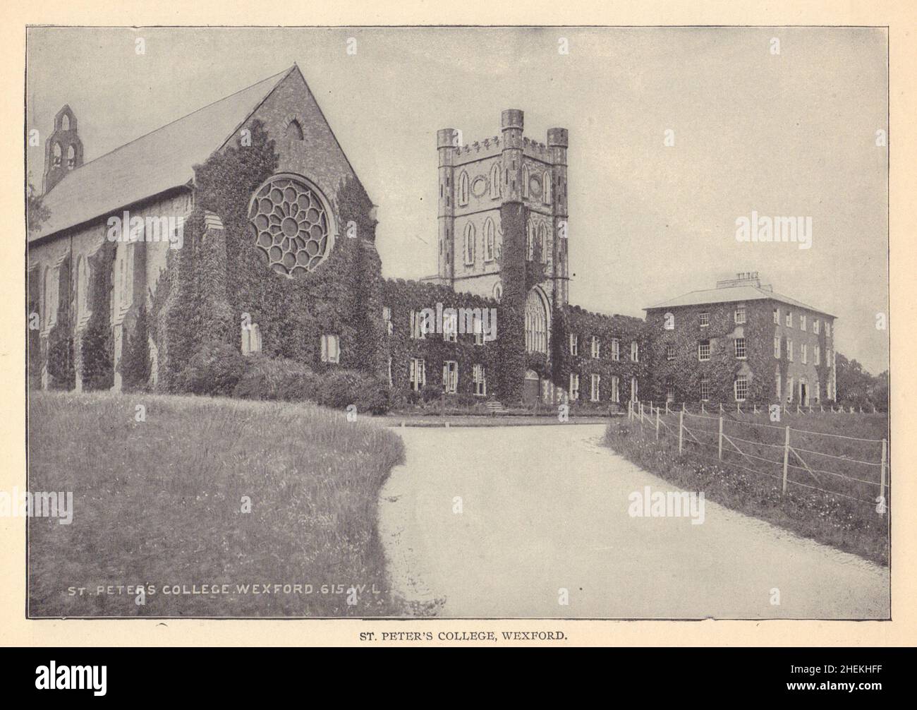 St. Peter's College, Wexford.Ireland 1905 ancienne image d'époque Banque D'Images