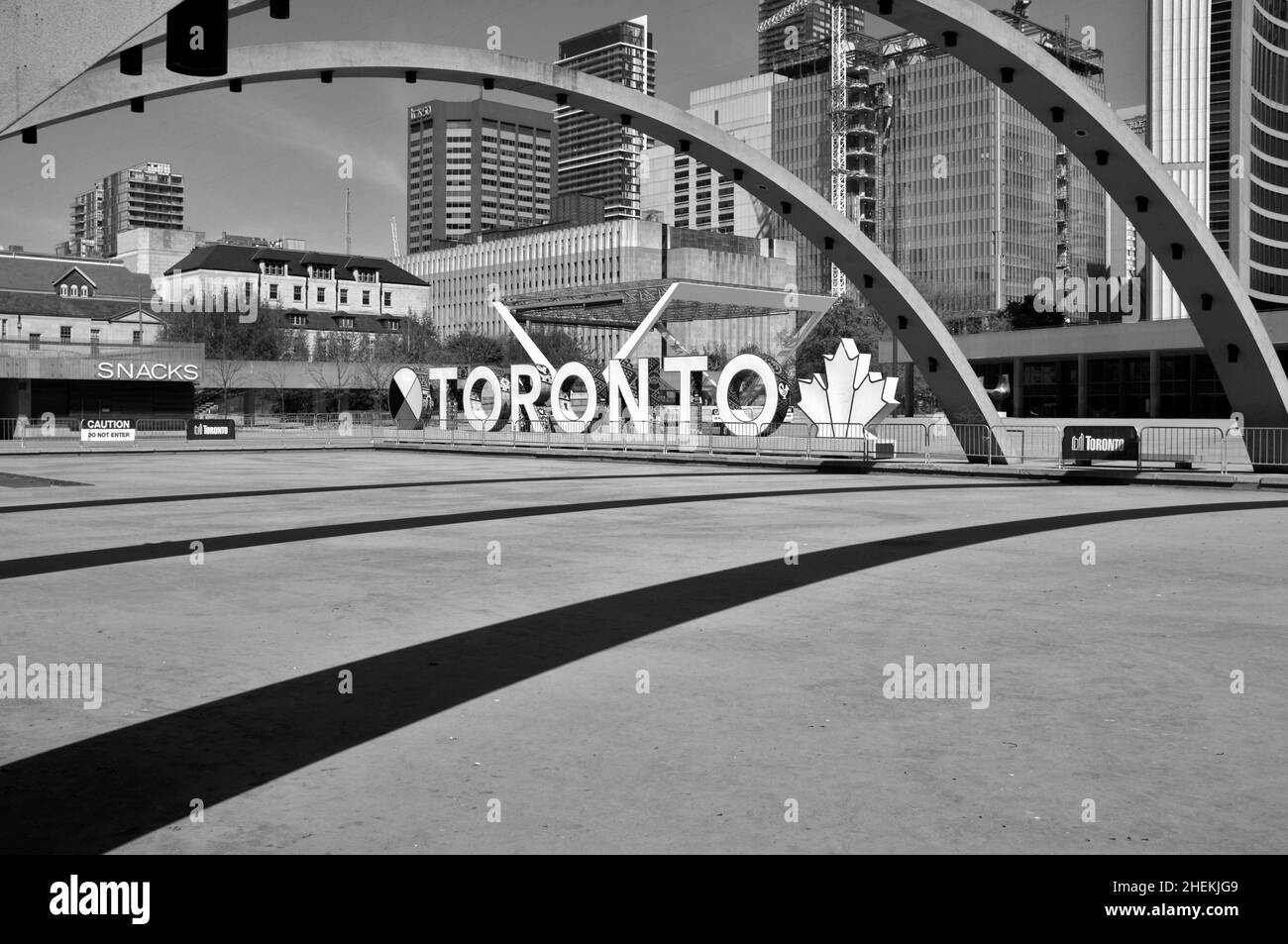 Nathan Phillips Square de Toronto Banque D'Images