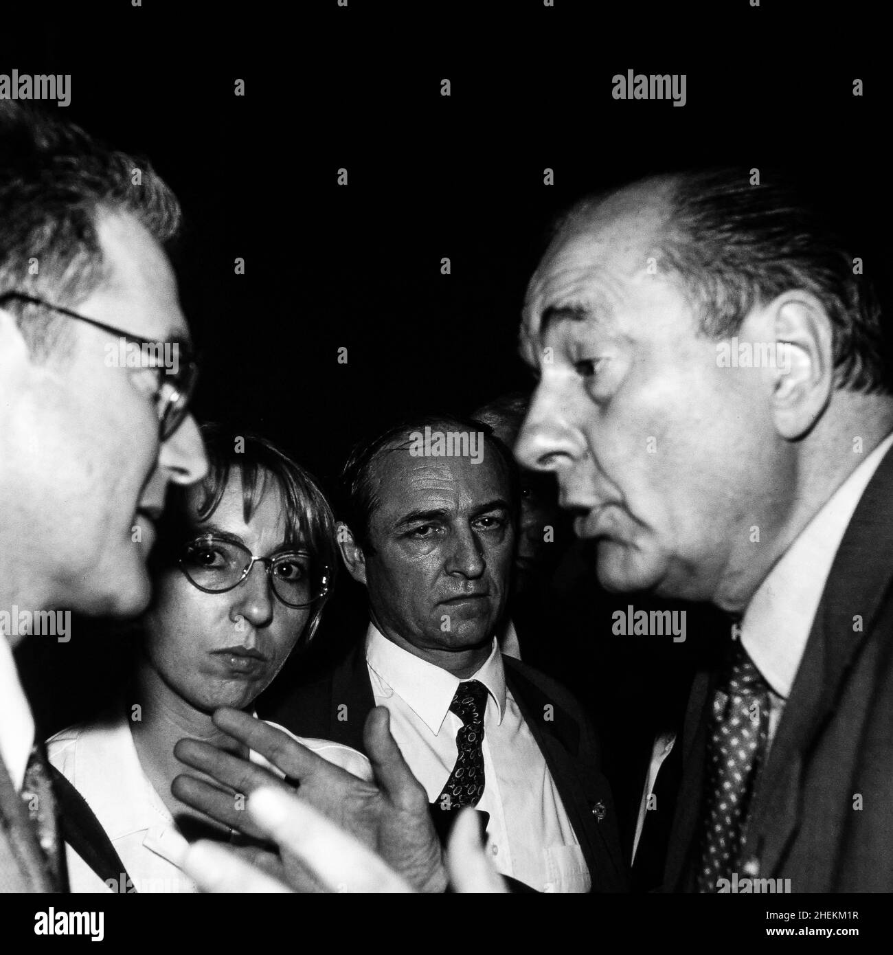 Archives 90ies : politicien français Jacques Chirac Banque D'Images