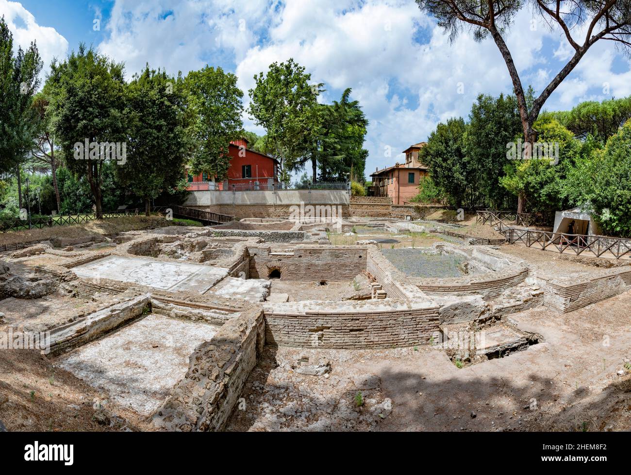 Capo di Bove est un site archéologique sur la voie Appienne, à la périphérie de Rome, en Italie.Il contient les bains thermaux d'une vaste propriété appartenant à Th Banque D'Images