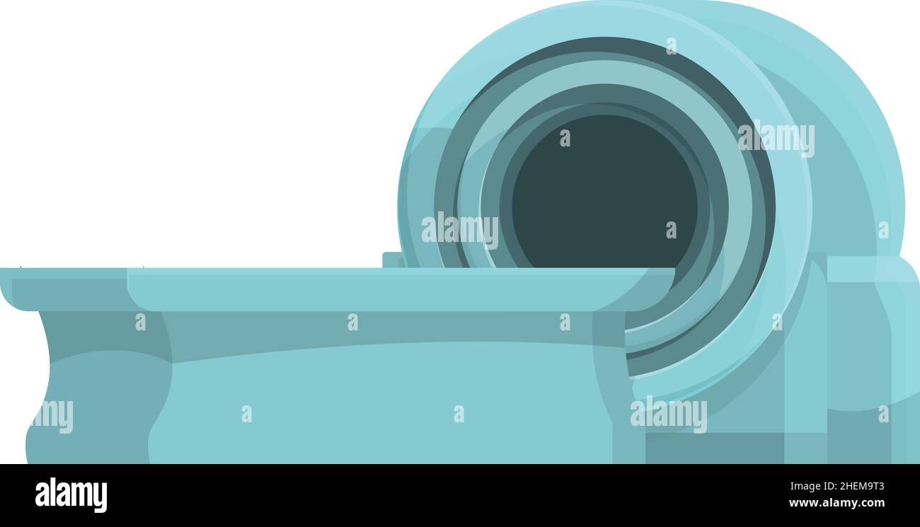 Vecteur de dessin animé de l'icône d'examen IRM.Machine médicale ...