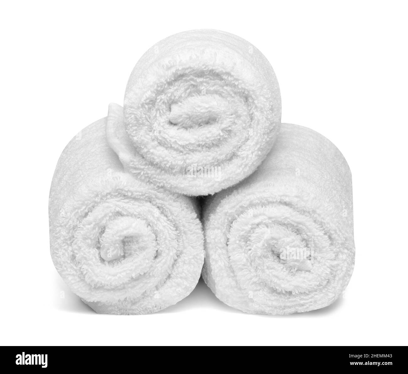 serviette coton salle de bains blanc spa tissu textile Banque D'Images